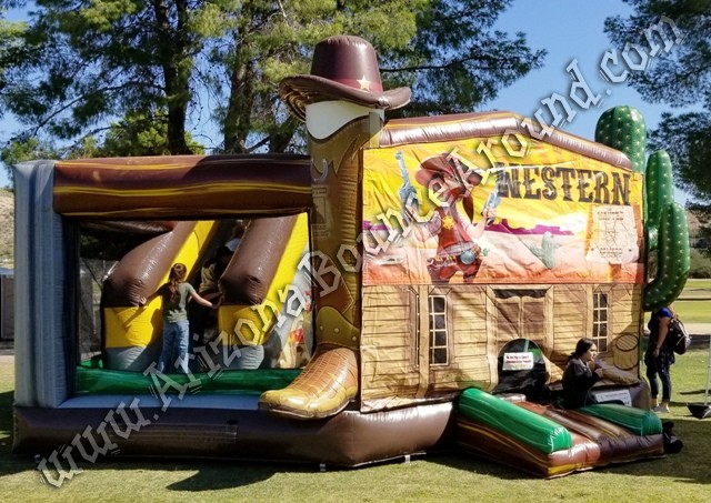 Western village 20 x 20 Bounce House Rental Phoenix Arizona